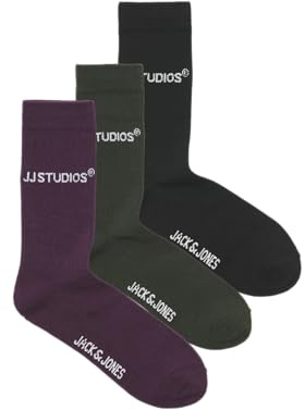 JACK & JONES Herren Jacsoho Tennis Socks 3 Pack Noos (3er Pack)