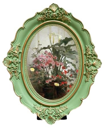 Marco de fotos decorativo barroco para galería de fotos para mesa, pared, pasillo, 15,24 cm, 15,24 cm