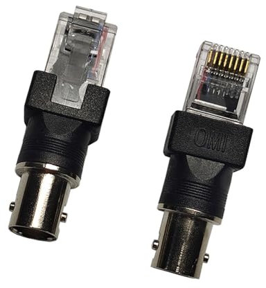 HDOYTXXM Adaptateur BNC femelle vers connecteur RJ45 mâle pour testeur de câble coaxial coaxial