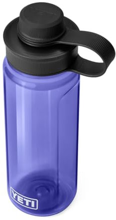 YETI Yonder Water Bottle with Leakproof Tether Cap, Lightweight and BPA-Free, Ultramarine Violet, 25 oz (750 ml)