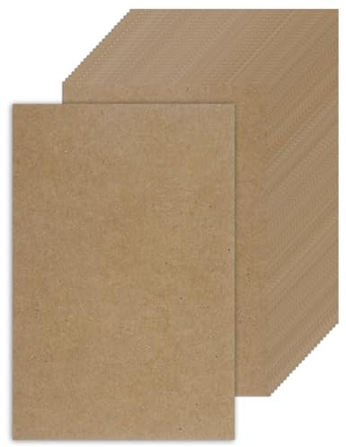 Karten 14,8 X 10,5 Cm A6 Postkarten Blanko Kraftpapier Karten Weiße Blanko Postkarten 350g/m² Din A6 Papier Kraftpapier Kartenzum Selbstgestalten für Valentinstag (Braun50)
