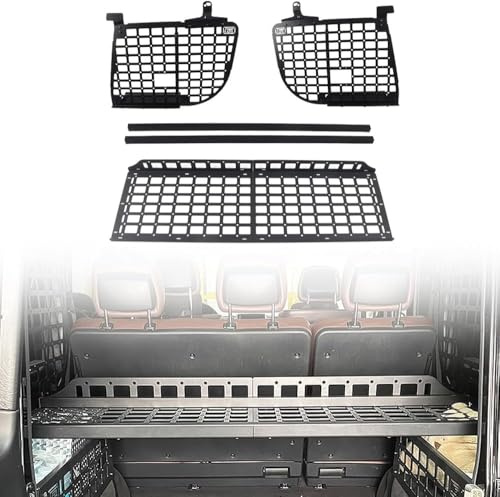 Autophoton Kofferraumregal Frachtorganisatoren Rack Modulares Aufbewahrungspanel für G-Klasse G500 G55 2004-2017 5-Türer (Seitenverkleidungen und Regal)