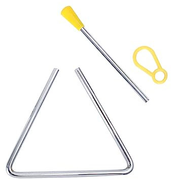 ifundom Musikinstrumente Für Junge Mädchen Triangel-Musik Sicher Und Langlebig Fördert Greifen Sehen Hand-Augen-koordination Und Gehör Für Kindergarten Und Zuhause