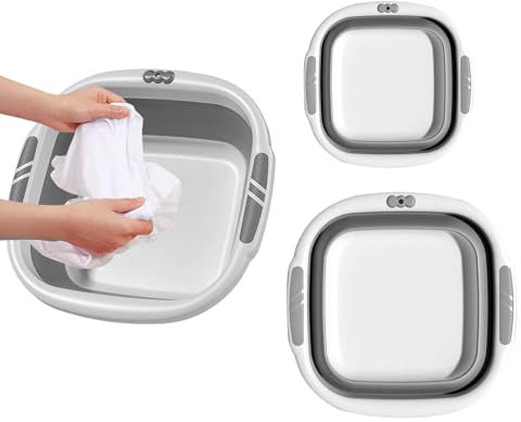 Lavabo pliable pour la vaisselle, bac à linge portable pour laver les vêtements, fruits, bac à pied peu encombrant