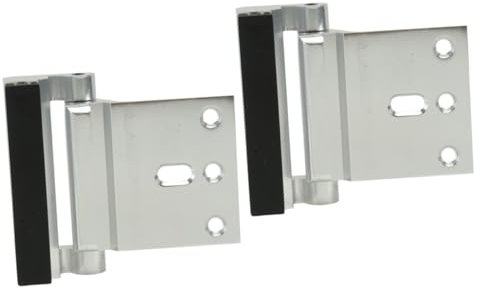 NUOBESTY 2 Pièces Renforcez Votre Cette Charnière de Porte Aluminium pour Intérieures Facile à Installer Démontable Rapidement Cette Durable Ne Rouillera Profitez une Fermeture de Porte