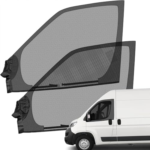 2 Stück Magnetische Seitenfenster Insektenschutzgitter für VW T4 T5 T6 T6.1 T7 California 1990-2025, Schutz vor Moskito Atmungsaktiv für Outdoor Camping Reise