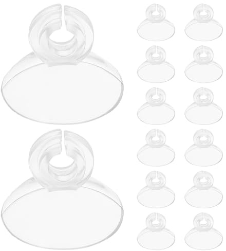 Gatuida 40 Stück Saugnapf-Clips für Aquarien – transparenter Schlauchhalter – Befestigung von Wasserleitungen in Aquarien – Halterung für Luftleitungen, Lochdurchmesser 6 mm