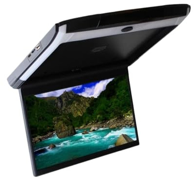 Monitor da tetto for auto 11,6 pollici, schermo HD, lettore MP5, IPS con luce ambientale blu(Black)