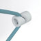 Descentralizador, Gancho en 'V' de Techo o Pared para Cable eléctrico Textil - Blanco