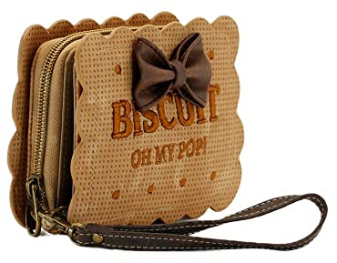 Oh My Pop! Biscuit-Kleine Geldbörse, Beige
