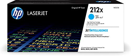 HP 212X (W2121X) Cyan Original Toner mit hoher Reichweite für HP Color LaserJet Enterprise M554, M555, M578, XL