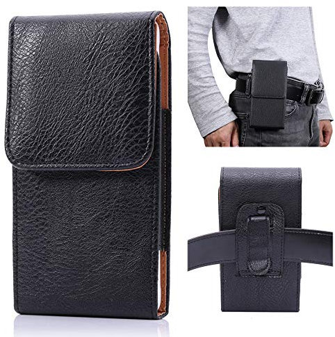 Étui en cuir de qualité supérieure avec clip ceinture pour Samsung Galaxy S10e, S7, S6 Edge, S6, S5, J5-2017, J3, A40, A5