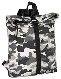 New Rebels Mart Los Angeles Wasserabweisender Rucksack – 7l Rolltop – Modische Tasche Für Jedes Abenteuer – Wasserabweisender Rucksack Unisex - Army Print