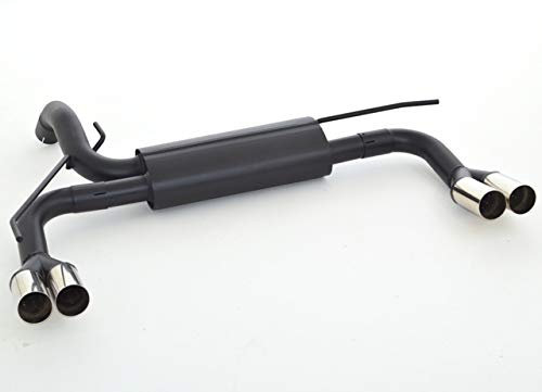 Friedrich Motorsport Duplex Sportauspuff, Duplex Endschalldämpfer, Duplex Sportendschalldämpfer - 921102D-X - Endrohr frei wählbar - Material: aluminierter Stahl - Set mit Parkscheibe
