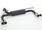Friedrich Motorsport Duplex Sportauspuff, Duplex Endschalldämpfer, Duplex Sportendschalldämpfer - 921102D-X - Endrohr frei wählbar - Material: aluminierter Stahl - Set mit Parkscheibe
