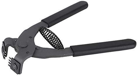 Alicates silenciosos de Cuero, Acero al Carbono, Cuero Artesanal, Perforadora, Herramientas de Costura, cincel de Costura para Cinturones, monederos, Bandas de Reloj(4mm-4 Teeth)