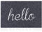 Door Mats Outdoor Welcome Mat with Non Slip Rubber Backing,Indoor Door Mat Hello Super Absorb Mud Easy to Clean for High Traffic Areas Doormat Grey