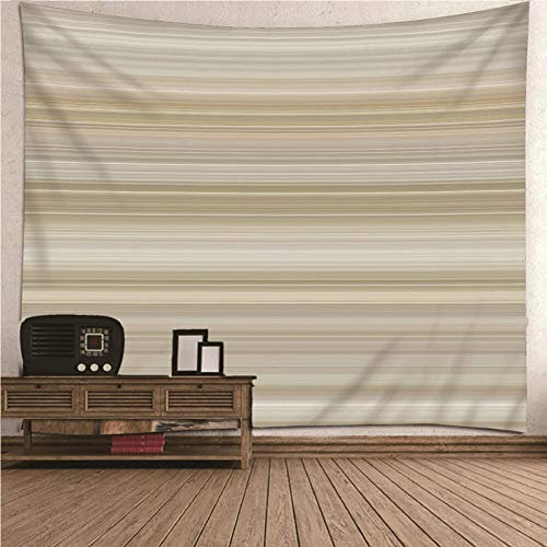 Banemi Wandbehang Winter, Hleane Wandteppich Grau Minimalismus Thema Streifenmuster Polyester Wandbehang Bed Dorm Décor 150x150CM