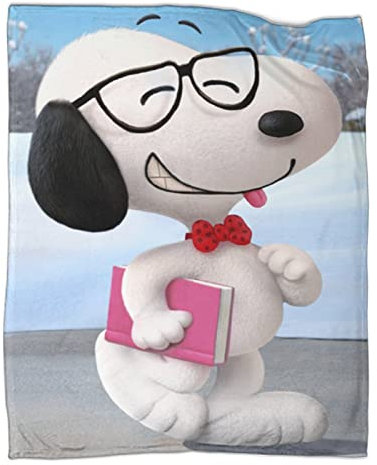 Snoopy Decke Kuscheldecken Cartoon Couchdecke, Warme Super Weiche Decke, Schlafdecke Tagesdecke Für Kinder Teens Erwachsene Flauschige Plüsch 60x80inch(150x200cm)