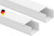 KOMIB KK2020RW Kabelkanal 20 x 20 x 2000mm / Kabelkanäle/Kabelführung Schraubbar 5 Stück (10 Meter - 5 x 2m)- VDE