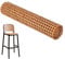 Wiener Geflecht, Rattan Gurtband PE Rattan Geflecht, Handgemachtes Rattan Kunsthandwerk für DIY Möbeldekoration, Wabengeflecht Stuhlflechtrohr, Flechtrohrgewebe (Kaffee - 40×200 CM)