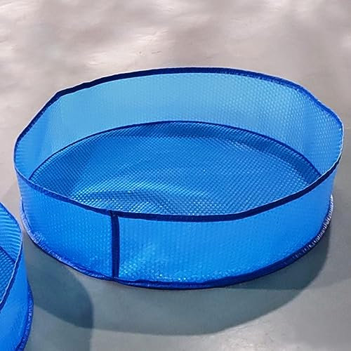 Solarplane Abdeckplane Pool Runde Pool Solarabdeckungen Für Oberirdische Pools, Hot Tub Abdeckung Schutz Mit Stabilen Rand Für Wasserdicht Und Staubdicht, Blau Bubble Pool Wärmedecke ( Color : Dia 6m/