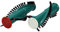 DEKAROX 2 x Bürstenrollen Bürsten für Vorwerk Elektrobürsten EB 340 350 351 für Vorwerk Kobold & Vorwerk Tiger Staubsauger