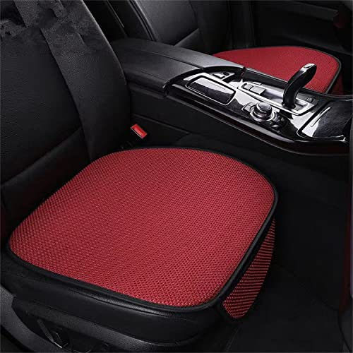 dulot Auto Sitzauflage Sitzkissen Sitzbezüge Universal Sitzauflagen Vordersitzbezüge Rücksitzbezüge Rücksitzkissenbezüge Atmungsaktiv Auto Fahrzeug Sitzschut Autositzschutz (Rot,1Stück Vordersitze)