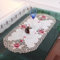 BBTISG Stickerei Tischläufer, 40 x 85cm Ovale Spitze Bestickte Tischdecke Vintage Vasen Pads für Zuhause, Garten, Hochzeit, Party Dekoration (Stil 3)