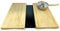 Cubre Vitrocerámica E induccion, Juego de 2 Tablas de Cortar de Madera Bambú Natural nórdica de 56x54x4 cm, Protector Encimera