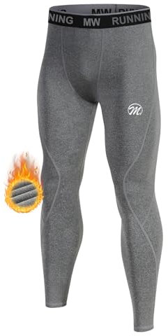 MEETWEE Thermounterhose Herren, Thermounterwäsche Lange Unterhose Winter Leggings Funktionsunterwäsche Skiunterwäsche Warme Unterwäsche Männer
