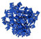 Myhoomowe 100 StüCke 2.54MM Jumper Cap Offen Typ Kurz Schluss Kappe Kurz Schluss Block Kurz Schluss Kappe Buchse Stift Leiste Anschluss Block,Blau