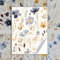 GRAZDesign Fliesenaufkleber Bad & Küche Blumen Muster Wiese, Klebefliesen selbstklebend - 15x20cm / 20 Stück