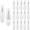 GSHYMXT 1OZ/30ML Clear Airless Pump Bottles, Lotion Dispenser Travel with Pump, Vacuum Plastic Travel Size Lotion Bottle for Foundation, Creams, Cosmetic(18 Pack)