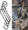 deemars Ganci per Pinze Freno, Ganci per Pinze dei Freni con Punte in Gomma, Strumenti Automobilistici Universali Durevoli e Antiruggine per Lavori di Frenatura e Sospensioni (Nero, 4PCS)