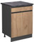 Vicco Schubladenschrank R-Line, Schubladenschrank für die Küche, Goldkraft Eiche, 60 cm, AP Anthrazit