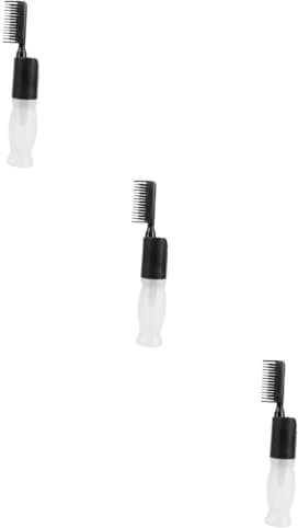 Gogogmee 3pcs Hair Coloring Oiling Bottles Root Comb Applicator Salon Applicator Bottles