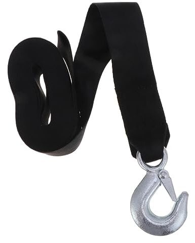 TOKIDNY Winch Belt Boat Trailer Winch Strap Trailer Jack Drill Adapter Marine Winch Rope Hand Winch Boat Trailer Crank Strap Boat Trailer Strap Winches Marine Winch Strap Black Steel