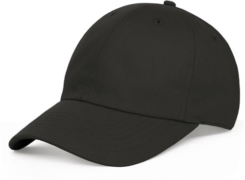Artexia - Cappellino con Visiera 100% Cotone - Unisex - Cappellino Uomo con Visiera - Corona Morbida e Flessibile - Cappello Donna Estivo (IT, Testo, Taglia Unica, Nero)