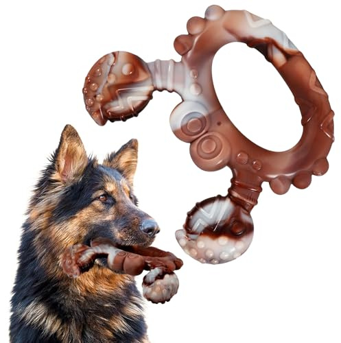 Mapneng Jouets à mâcher indestructibles pour Chiens à mâchoires agressives | Bâtonnets de nettoyage des dents durables en nylon, saveur bœuf, pour chiens de races moyennes et grandes