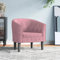 Lauuoeriau Stühle, Sessel, Relaxsessel & Schlafsessel, rosa Samt
