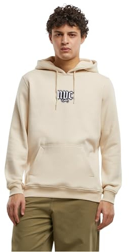 Mister Tee NYC Old English Wording Patch Hoody Sand, XXL