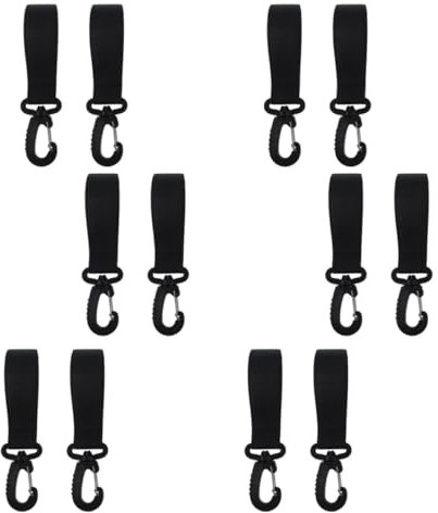 Abaodam Haken Für Kinderwagen 12 Stück Stabile Clips Haken Drehbares Design Für Kinderwagen Und Wickeltaschen