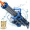 Gatling Electric Water Gun Age 8+,Water Gun for Adults Kids,High Powered Automatic Squirt Guns with Large Capacity Backpack, 2 Battery,Range to 28-32FT, Dazzling Gunfire Effects Muzzle Flash (Blue)