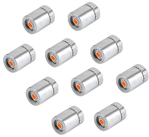 BTFO 10stk Miniature LED Lights, Mini-Leuchten mit Batterie im Lieferumfang Enthalten für DIY-Bastelarbeiten im Puppenhaus Kleine Elektrische Lampe für Papierlaternen-Dekoration (Rotes Licht)