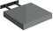 WOLTU Floating Shelf, High Gloss Gray Shelf for Wall with Strong Bracket, Wall Storage Shelf for Bedroom, Living Room, Office, Bathroom, Kitchen, MDF, 25x22.9x3.8cm