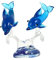 PartyKindom Glas Delphin Ornament Kreative Desktop Dekoration Für Wohnzimmer Und Büro Detailreiche Wasserfigur Als Für Freunde Und Familie