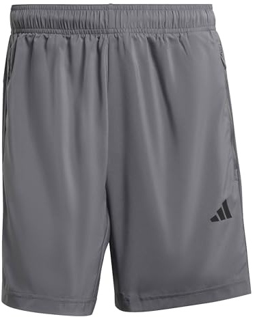 adidas Herren Workout Essentials Base Woven Short Shorts, Grey Five, XL 9 inch