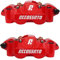 Coppia di Pinze Freno Radiali Accossato Verniciate Rosse Forgiate Monoblocco compatibili con YAMAHA YZF R1 SP del 2006 (CC 1000) Pastiglie Freno Incluse