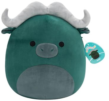 Squishmallows 258601 P25 Amir Wasserbüffel Plüschtiere, 30 cm Größe, mehrfarbig